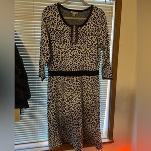 Brand new Nina Leonard print dress. Heavy, thick material. Runs big-Large/XL.